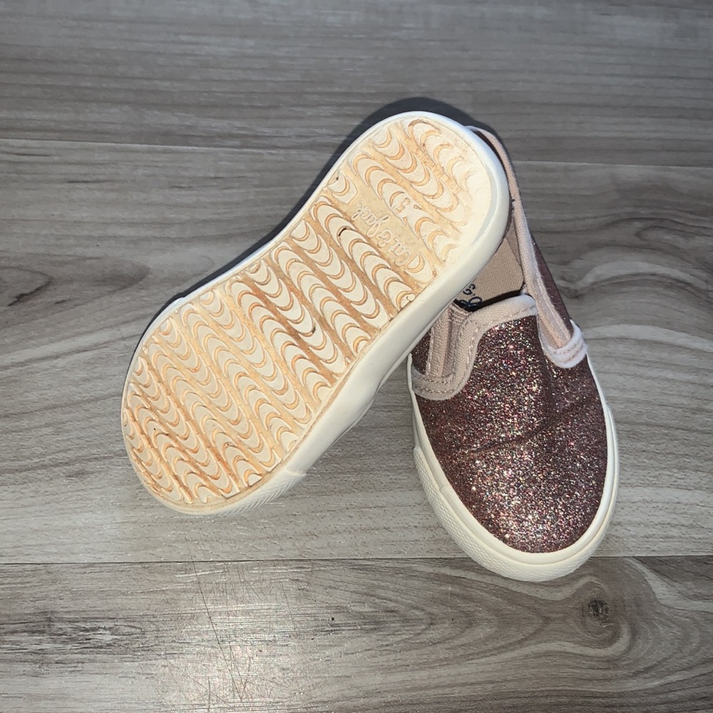 Cat and Jack Slip-on Pink Glitter Shoes 5 - Picture 7 of 7